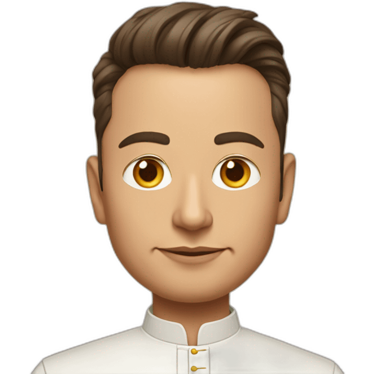 Elon Musk as a Indian priest emoji