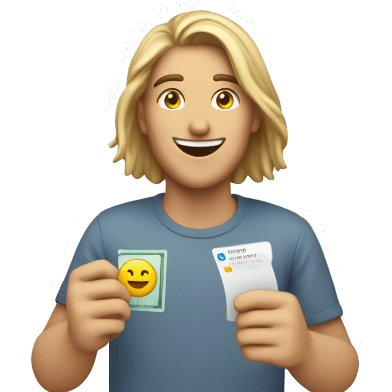 satisfied card payment user emoji