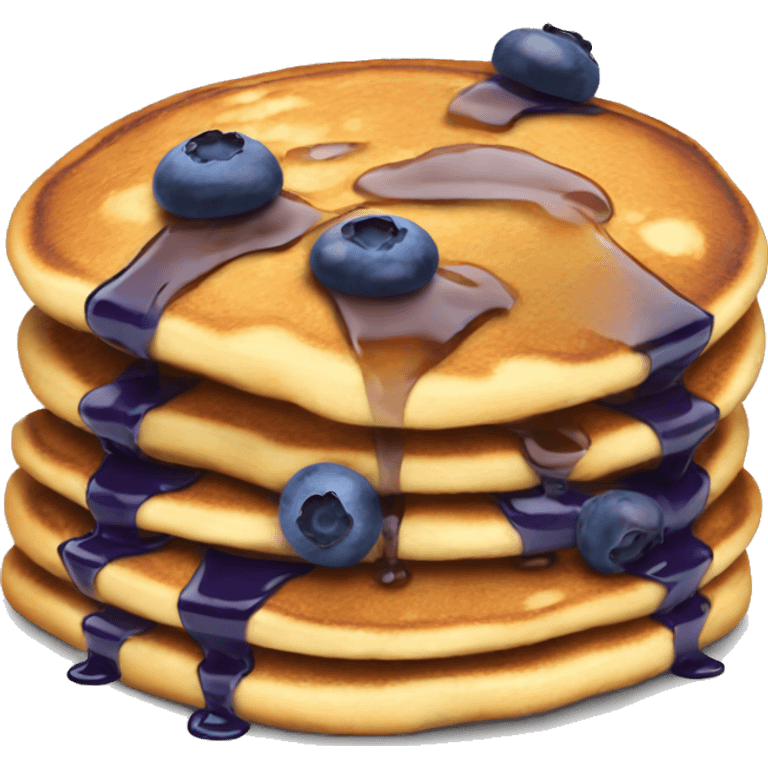 Blueberry pancakes  emoji