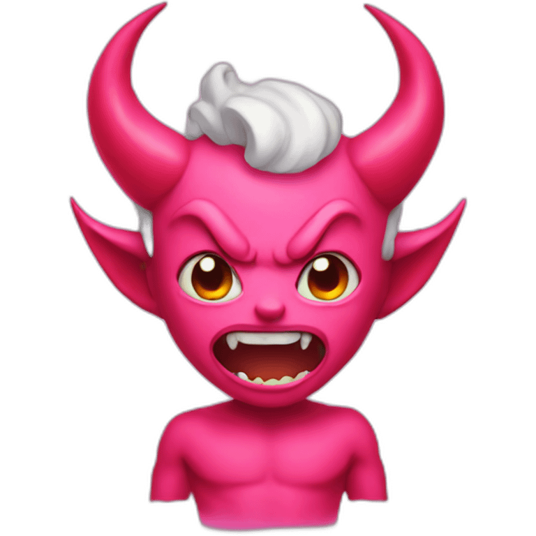 Pink devil emoji