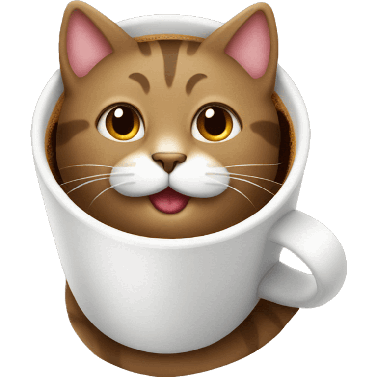 Coffee cat emoji