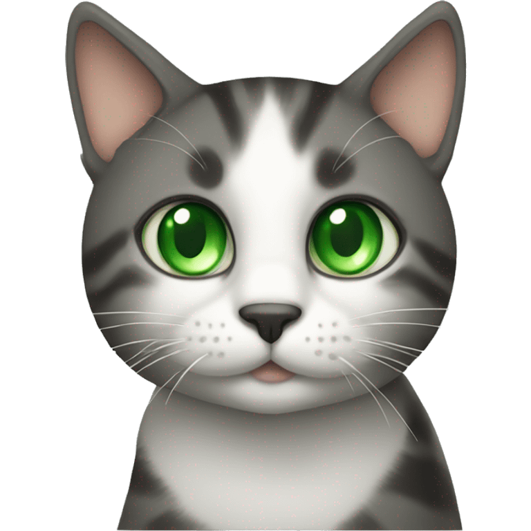 Cat with green eyes  emoji