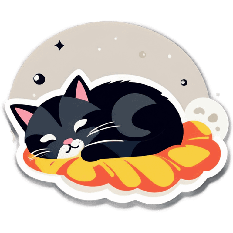 cat going to sleep  emoji