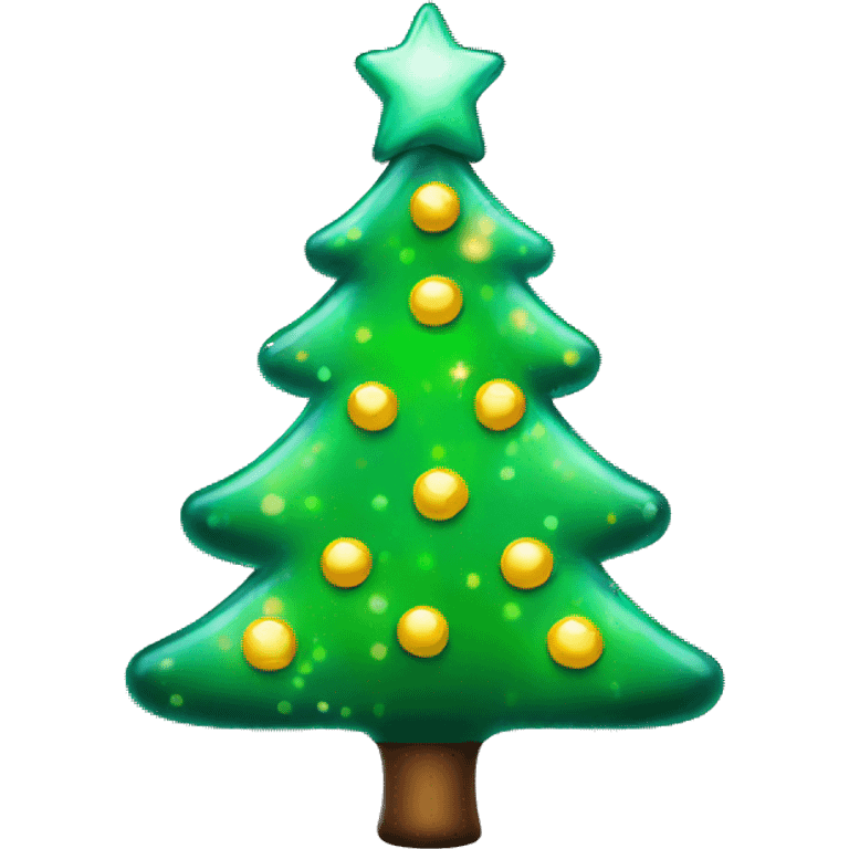 Glass Christmas tree emoji