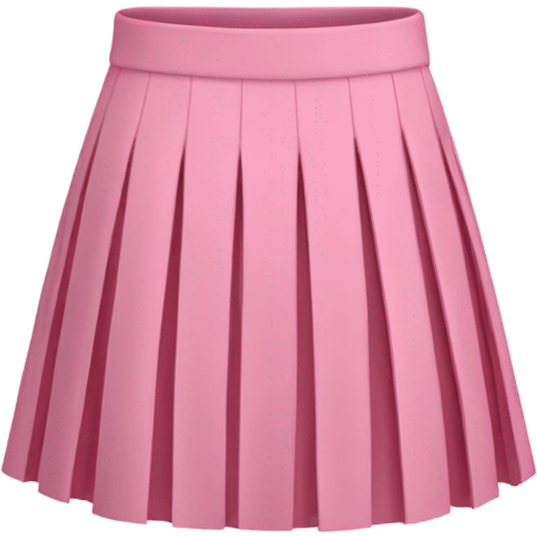  Pink pleated mini skirt, isolated emoji