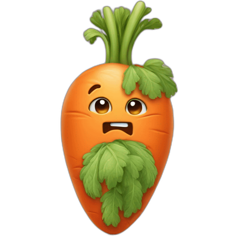 disappointed carrot who'd undergone break up emoji