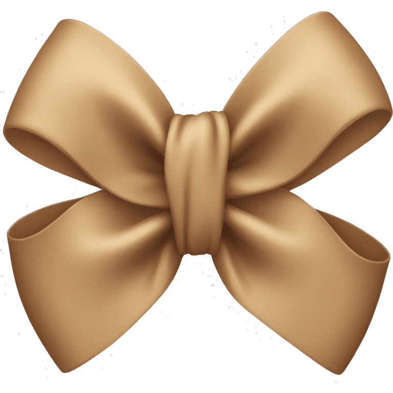 Light brown cute bow emoji