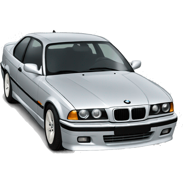 BMW e36 silver  emoji