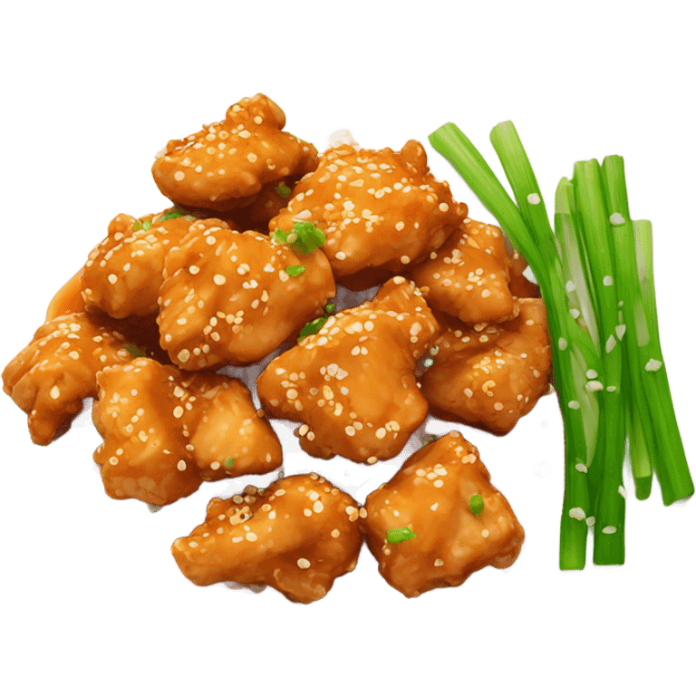 Orange chicken emoji