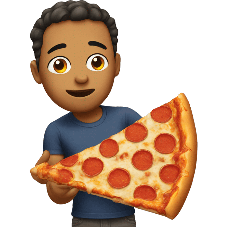 my emoji eating pizza emoji