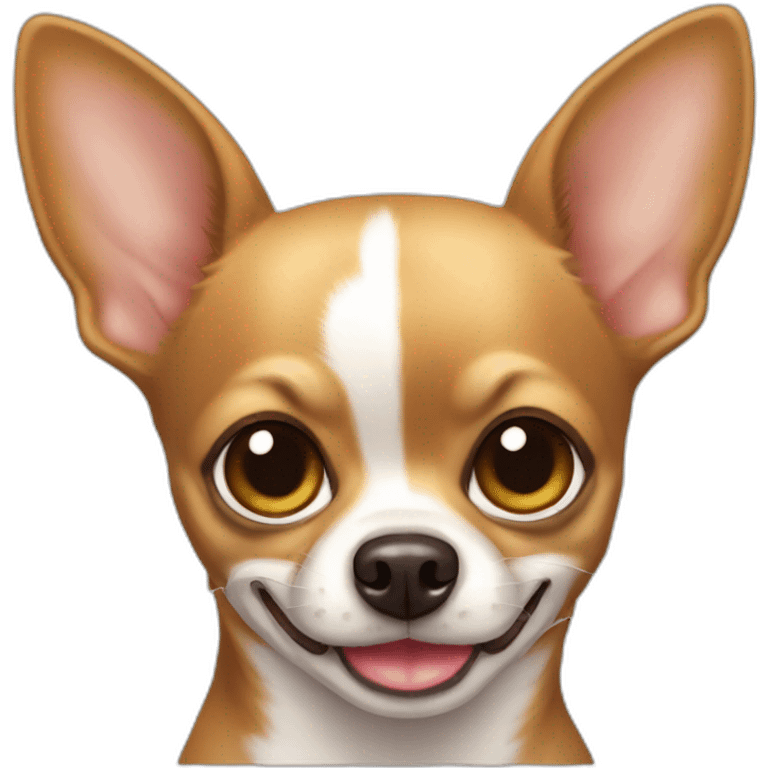 Chihuahua cabeza de manzana café emoji