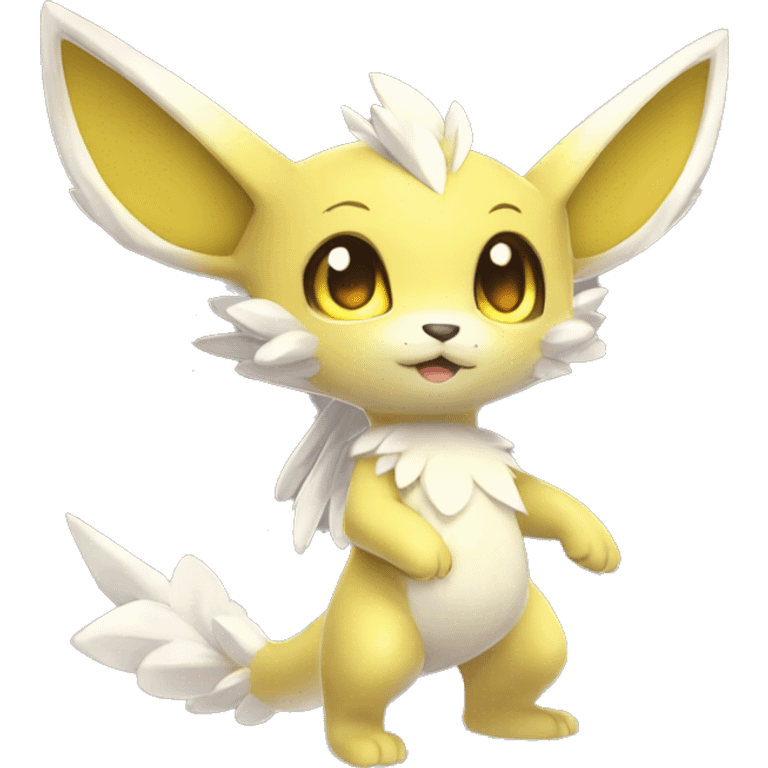 a anthro chibi-style shiny sparkle-Fakémon-hybrid full body emoji