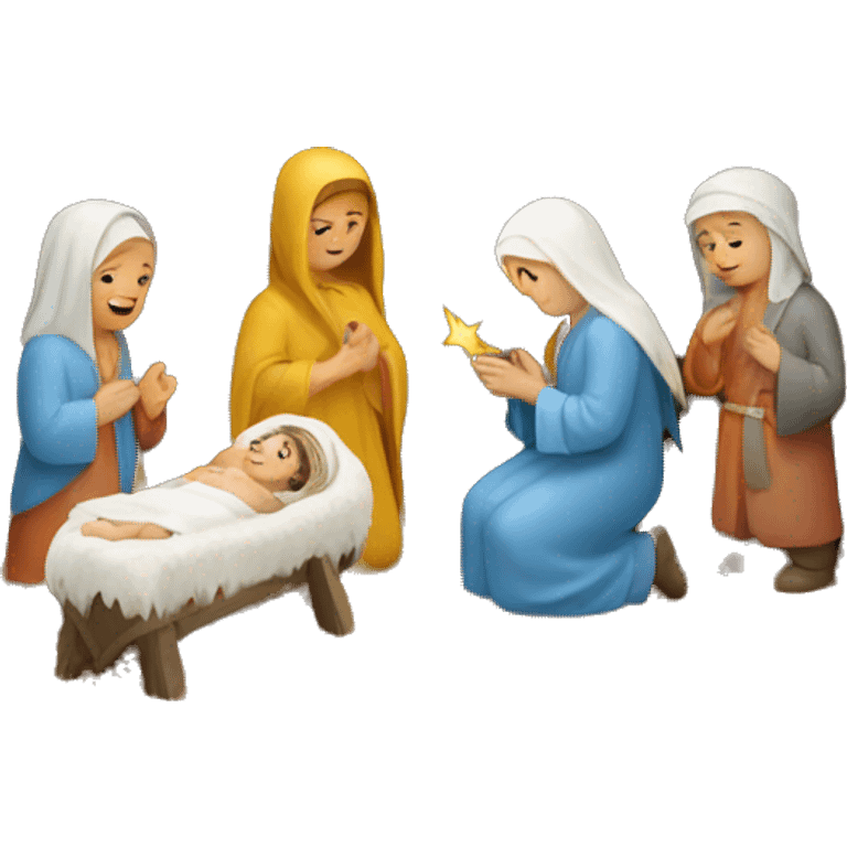 nativity scene Ukraine emoji