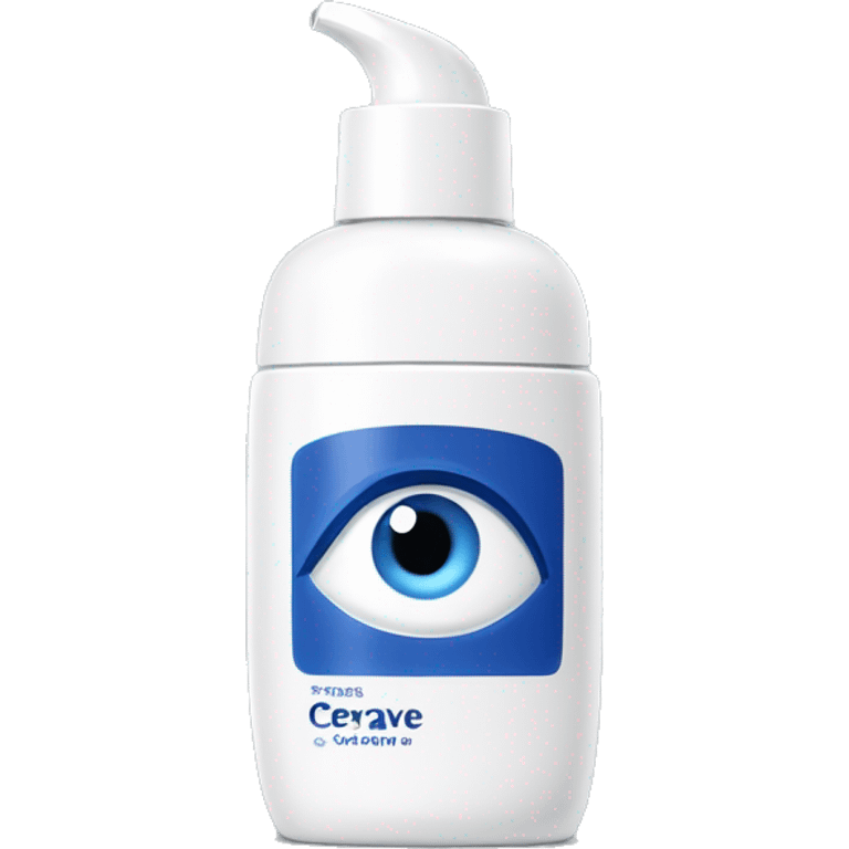 eye cream bottle with label cerave style  emoji