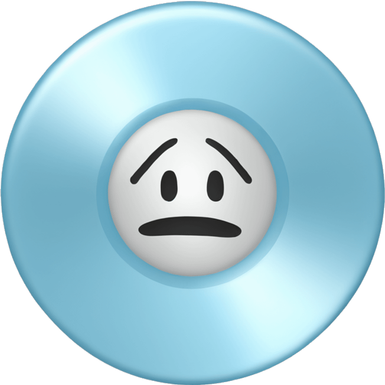 pastel blue disc cd emoji