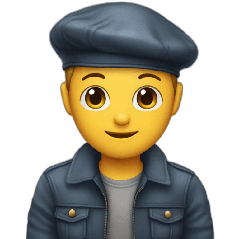 mewjeans member with beret on emoji