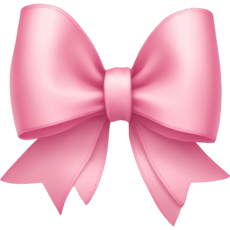 light pink ribbon bow emoji