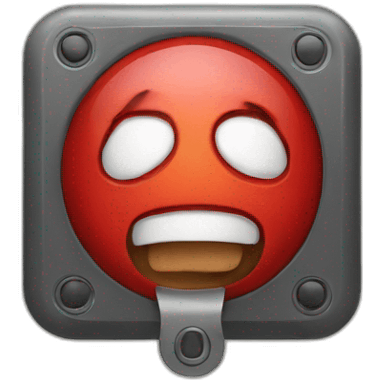 A panic button emoji