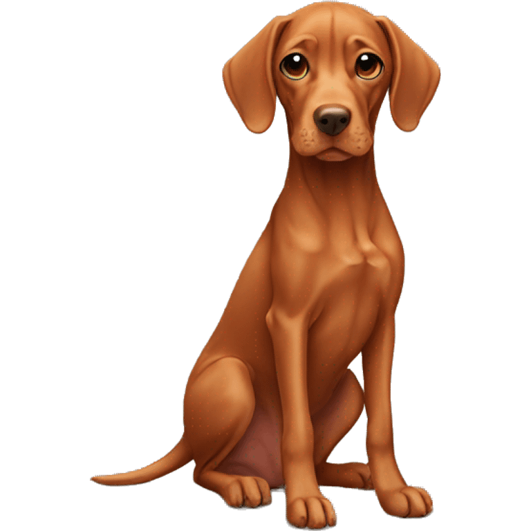 Feminine vizsla dog emoji