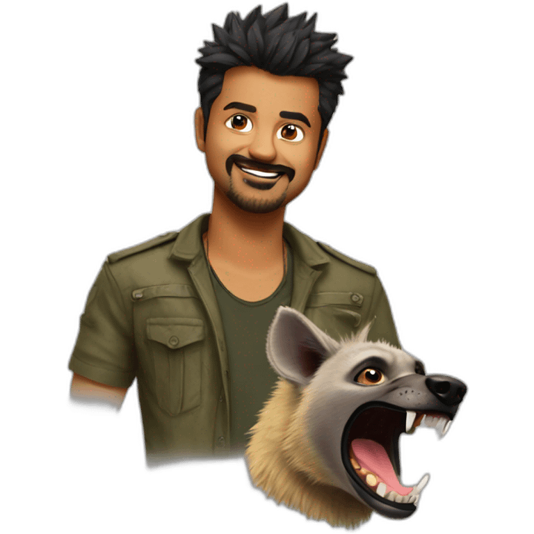 hyena and thalapathy vijay emoji