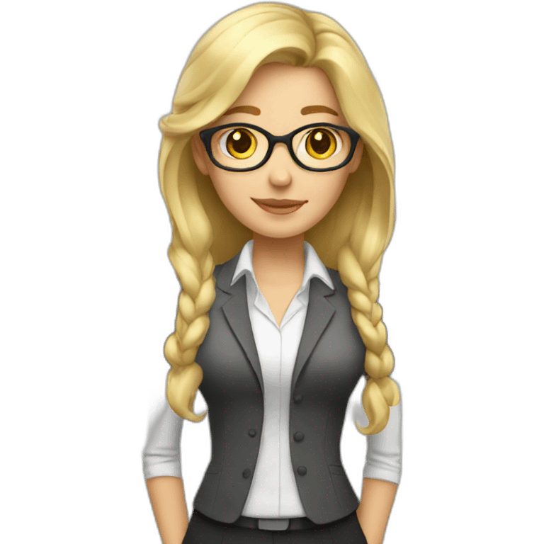 teacher blonde hair emoji