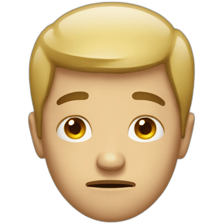 A sad man emoji