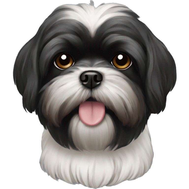 Black Shih Tzu emoji