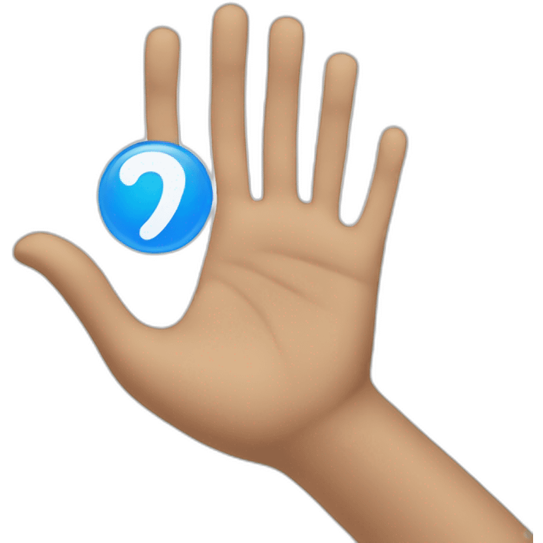 emoji with a hand showing zero emoji