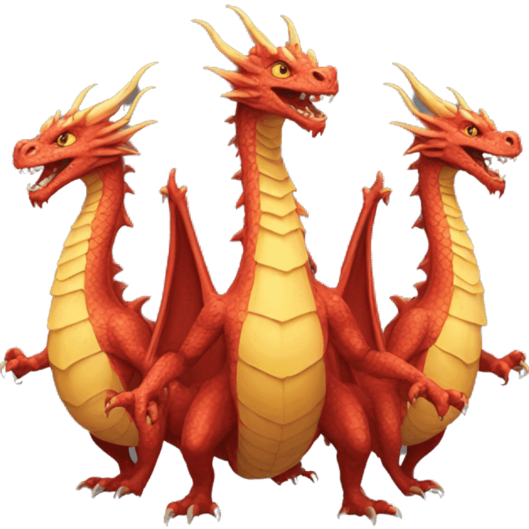 Three headed dragon emoji