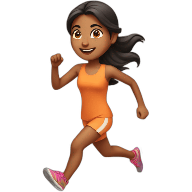 India girl is running emoji