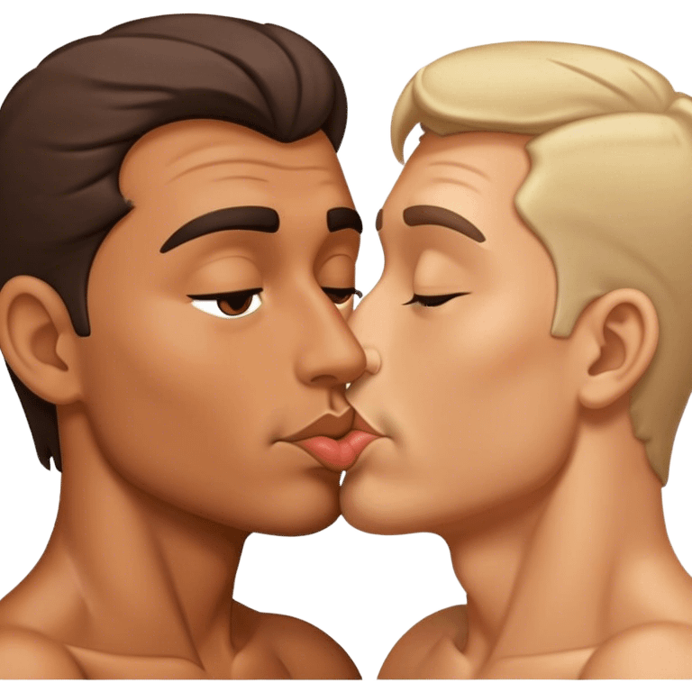 kissing man emoji