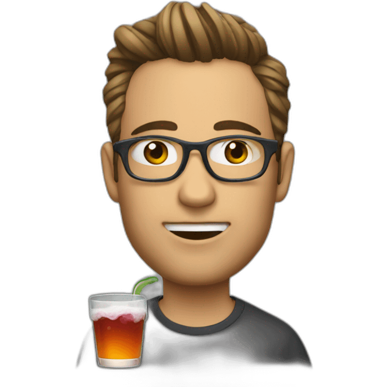 Wednesday drink a beat emoji