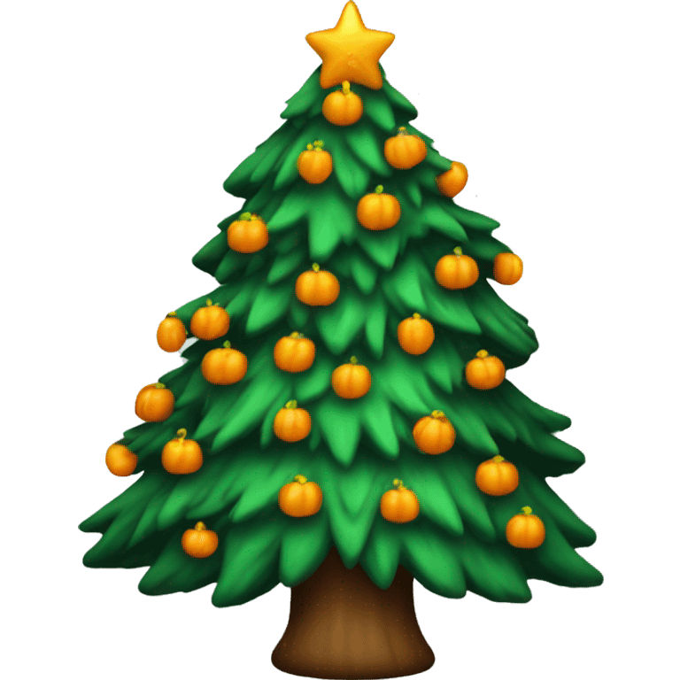 Halloween Christmas tree emoji