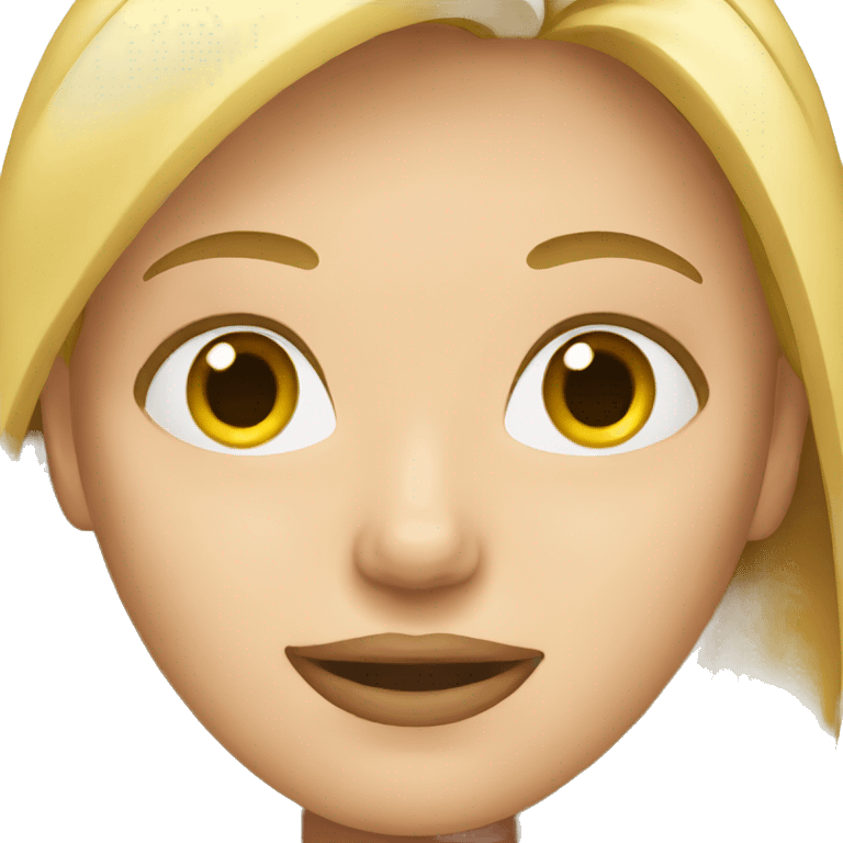 a blond woman emoji