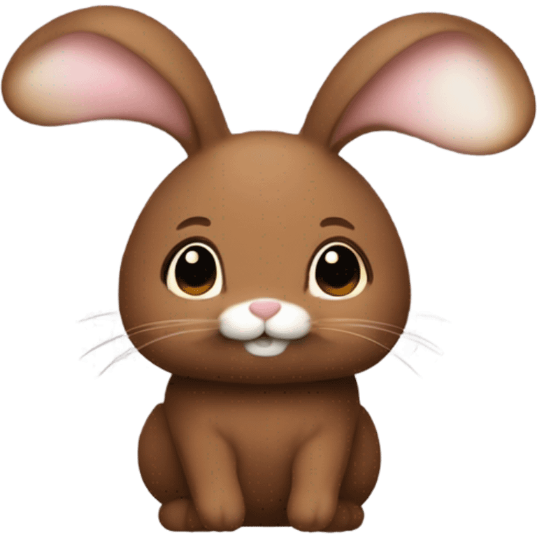 brown minilop bunny emoji