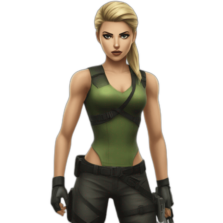 Sonya Blade mk3 realistic emoji