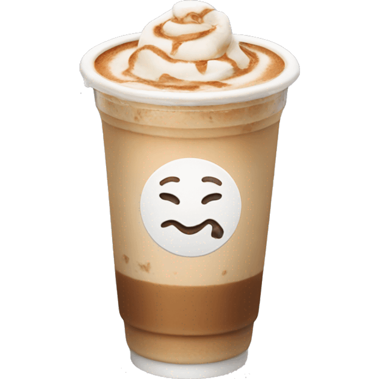 Iced latte emoji