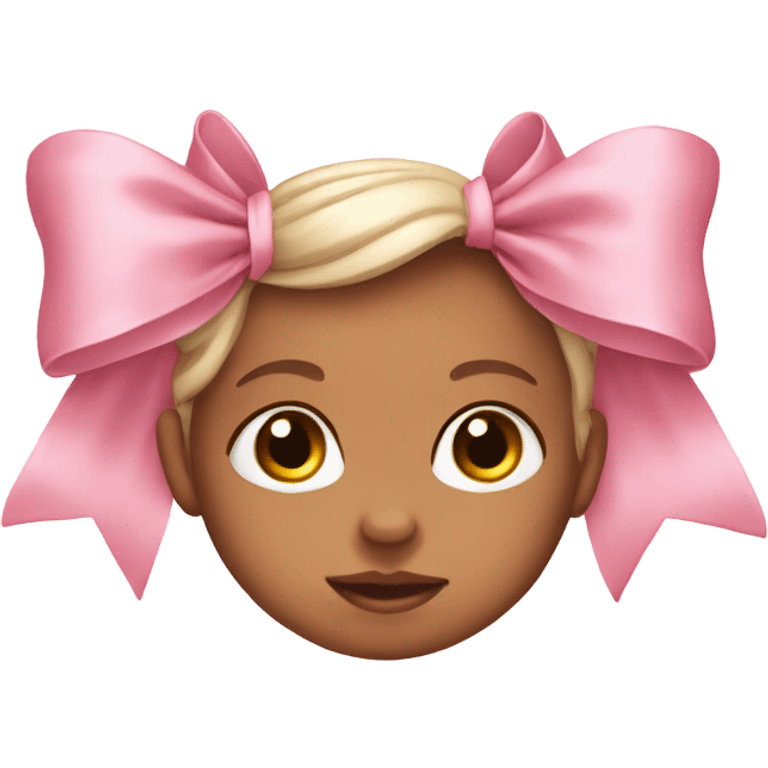 baby pink bow emoji