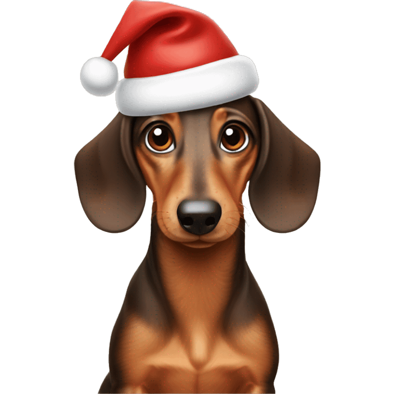 The Christmas Dachshund emoji