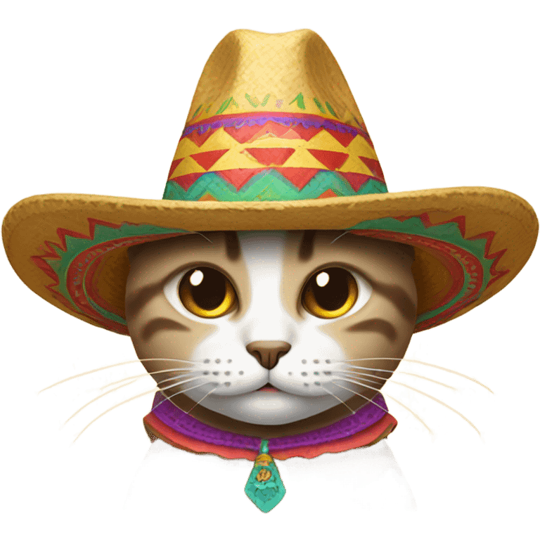 Cat wearing sombrero  emoji