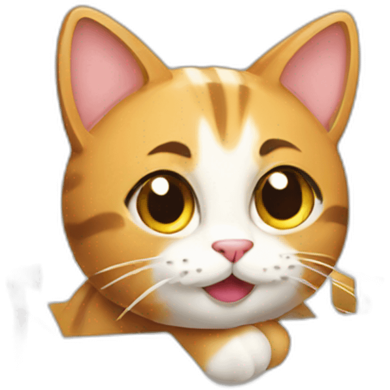 cat from gift box emoji