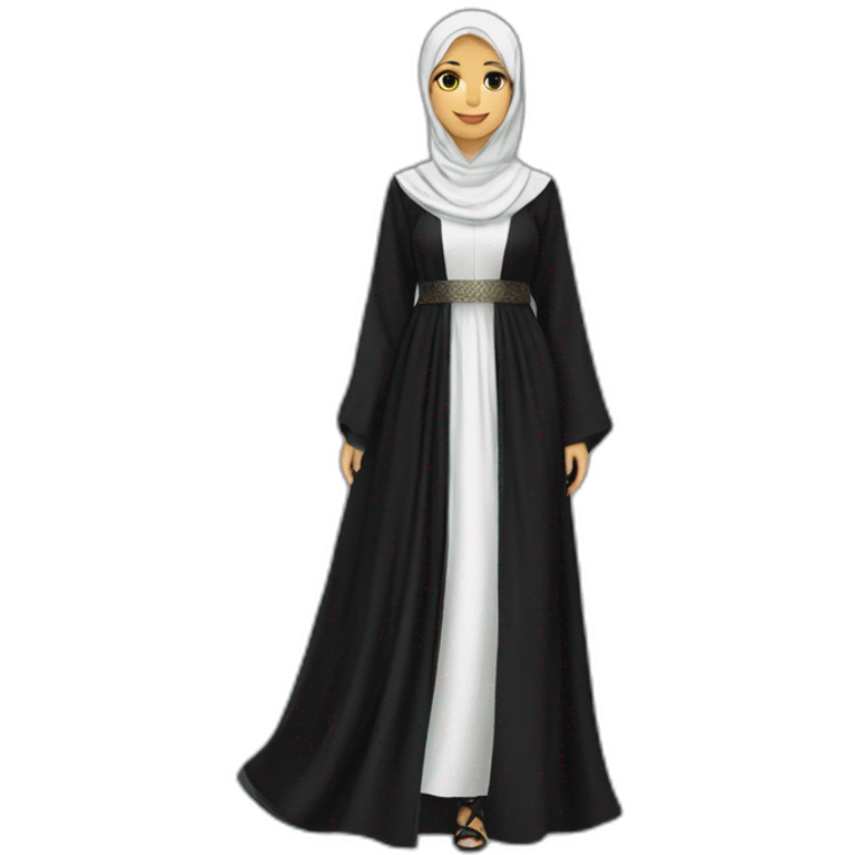 Saudi women dress abaya emoji