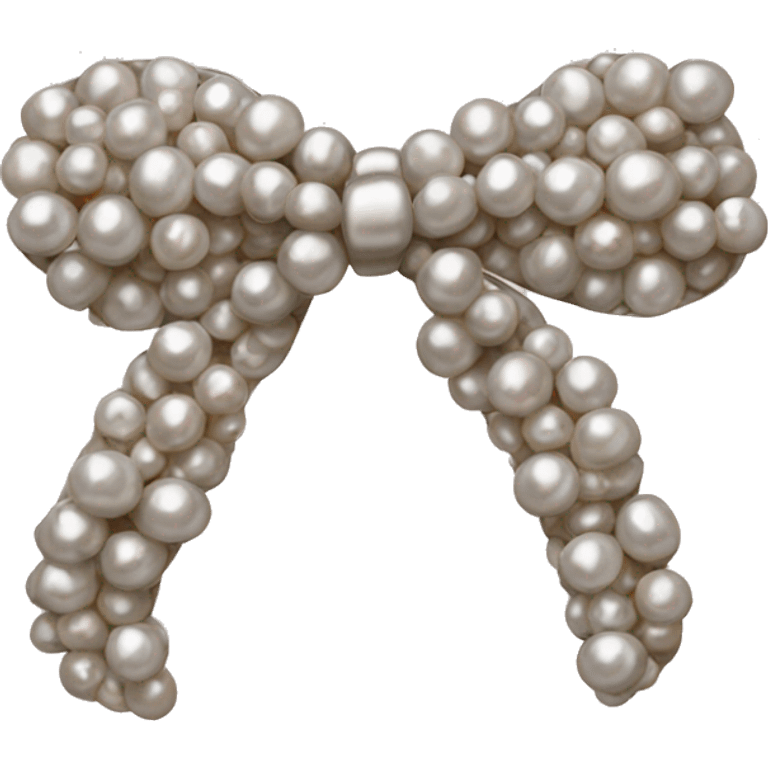 Bow made of pearls emoji