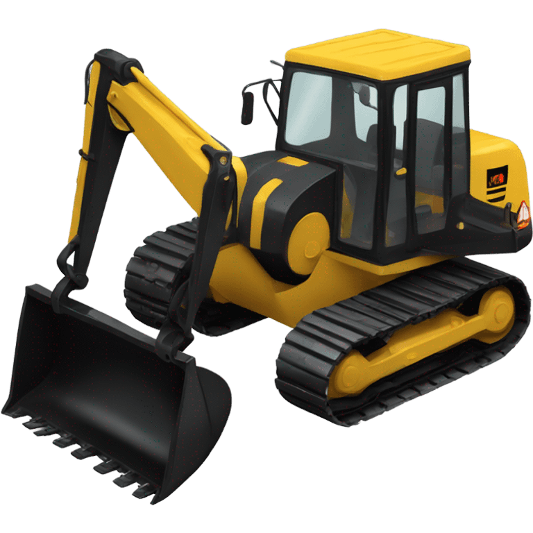 black excavator emoji