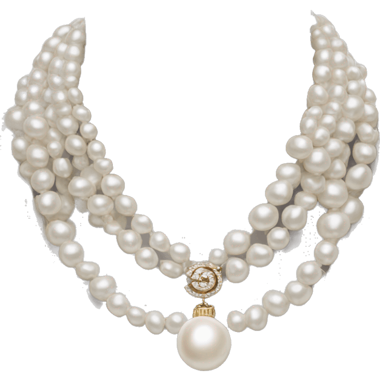 Chanel Pearl necklace  emoji