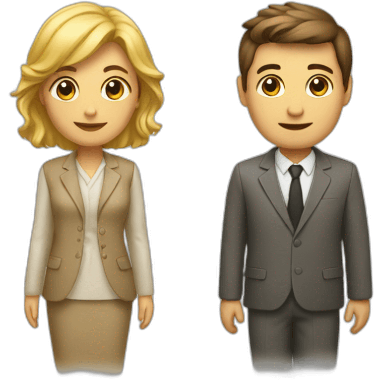 Un homme et femme emoji