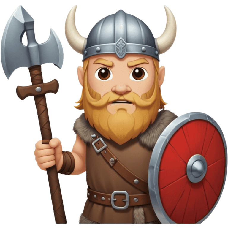 Danish Viking with an ax in his hands emoji