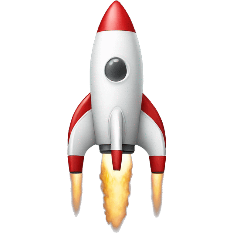 A rocket ship with 2 balls on the bottom  emoji