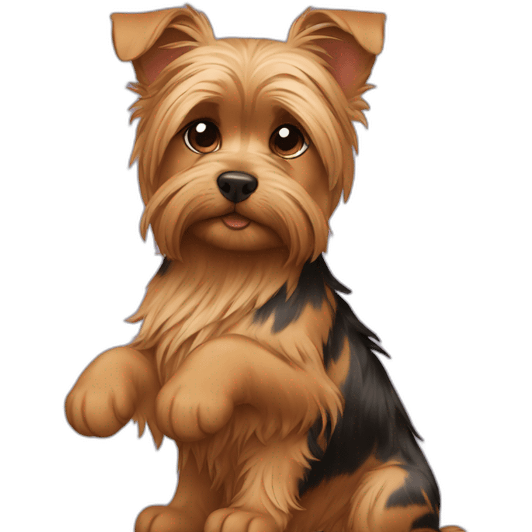 Bengal-and-yorkie-hugs emoji