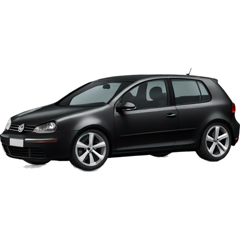 Volkswagen black golf 5 emoji